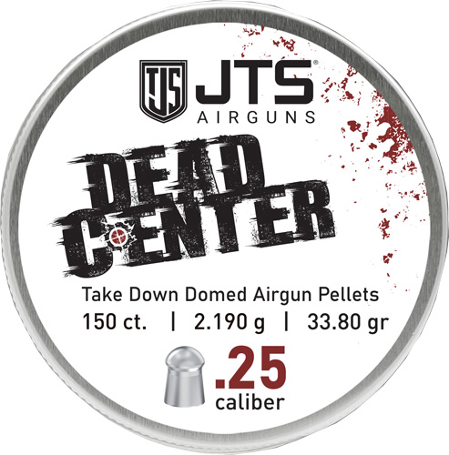 JTS PELLETS DEAD CENTER 25 CAL - DOMED 33.80 GR 150CT