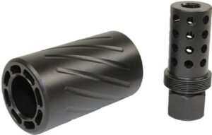 GUNTEC AR 300 BLACKOUT MUZZLE - COMP & QD BLAST SHIELD