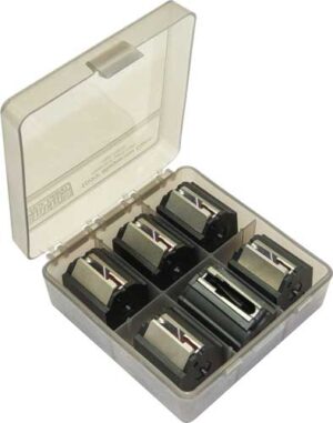 MTM 10/22 ROTARY MAG STORAGE - CASE HOLDS 6 ROTARY MAGS SMOKE