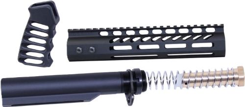 GUNTEC AR15 9" PISTOL BRACE - BUILD KIT & BUFFER TUBE BLACK