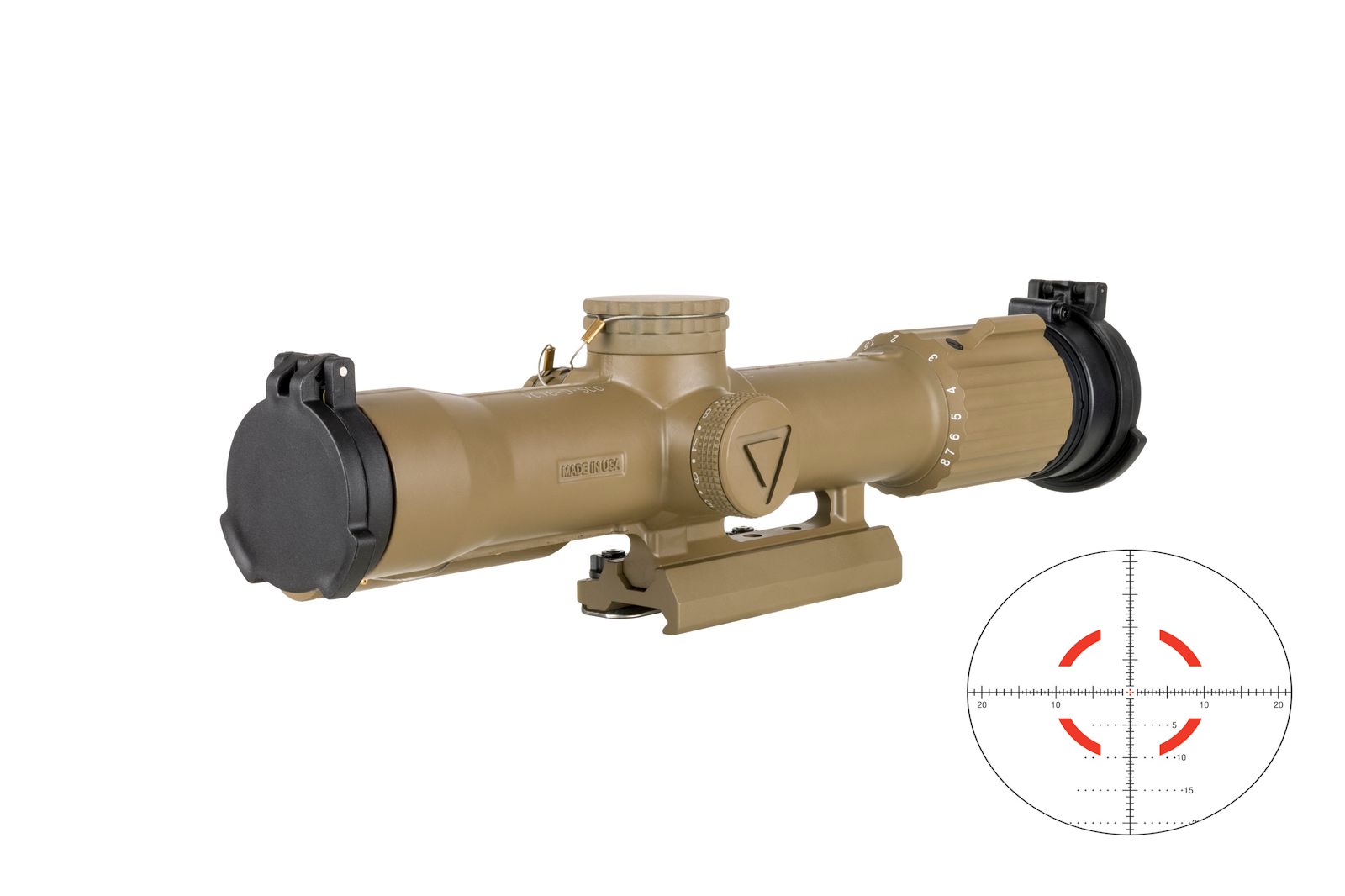 TRIJICON VCOG 1-8X28 RD MRAD FDE LT799