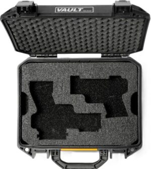 PELICAN PRECUT VAULT FOR 2 - GUNS AND MAGS UNIVERSAL BLACK