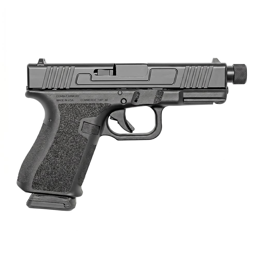 Combat Armory CA19 Handgun 9mm Luger 10rd Magazine 4.49" Threaded Barrel Black with Standard Sights