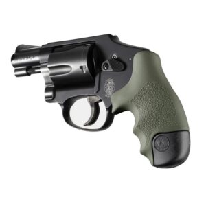 Hogue Overmolded Rubber Tamer Grip S&W Round Butt J-Frame Centennial Revolvers & Polymer M&P Bodyguard 38 OD Green