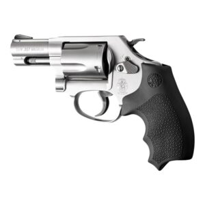 Hogue Overmolded Rubber Bantam Grip Closed Backstrap S&W Round Butt J-Frame Revolvers Black