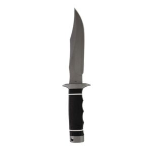 SOG Knives Tech Bowie Knife 6-2/5" Fixed Clip Point Blade Black