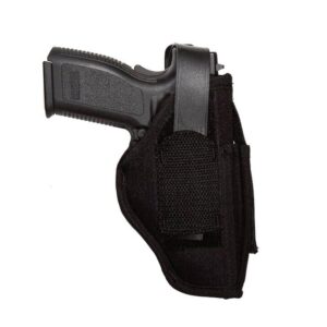 Uncle Mike's Sidekick IWB/OWB Holster with Mag Pouch Size 15 Kodra Black Ambi