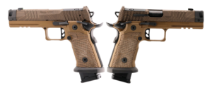 SIG SAUER P211 COMBAT COYOTE TOPO 9MM PISTOL 4.4" MACH3D COMP, G10 GRIP, 1-23RD 2-21RD MAGS