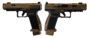 CENTURY CANIK TTI COMBAT TOPO ENGRAVED BRONZE/BLK 9MM PISTOL 4.6" 2-18RD